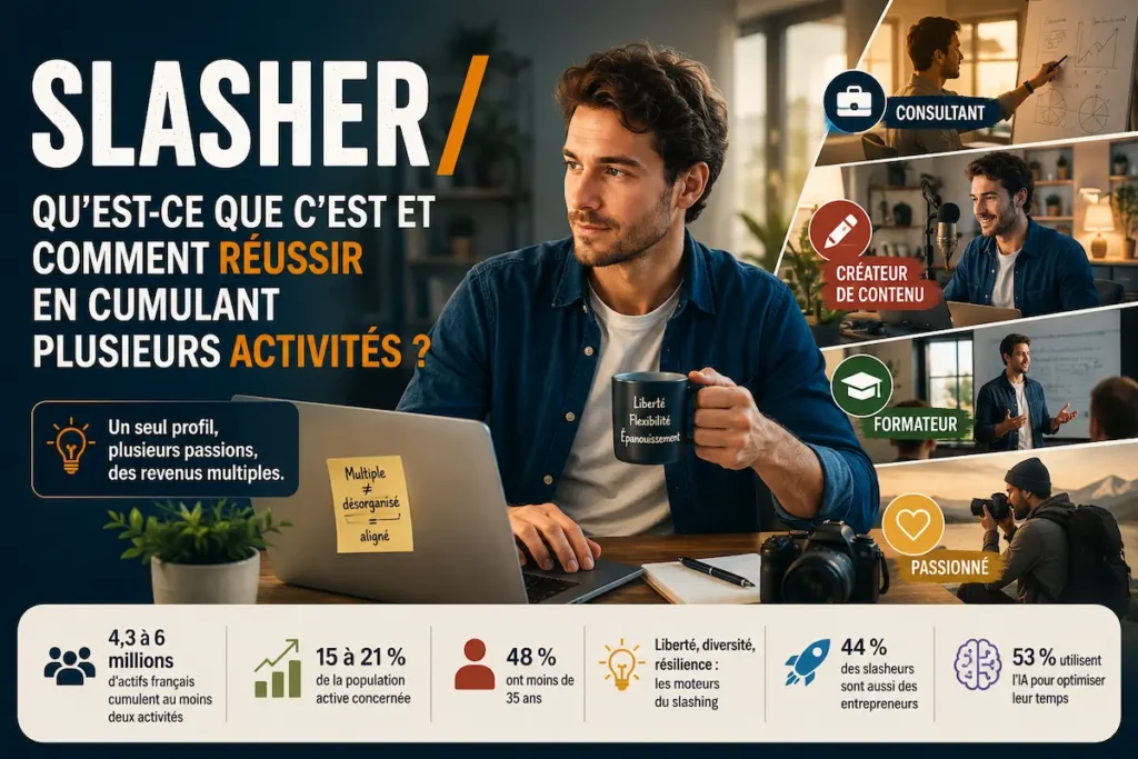 Slasher : qu'est-ce que c'est et comment réussir en cumulant plusieurs activités ?